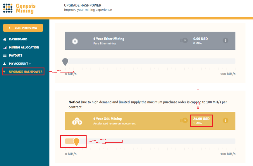 Genesis Mining - Công nghệ đào Bitcoin qua website